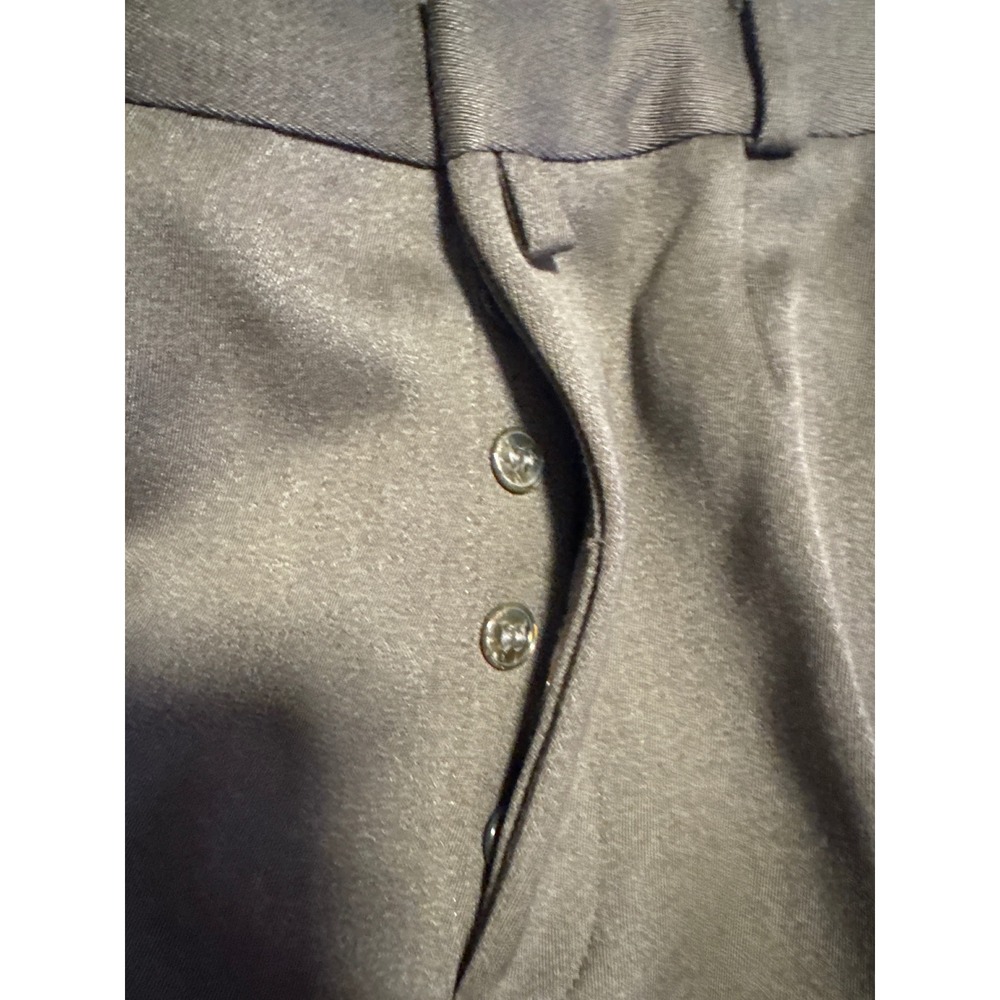 Siroset Trousers Mens 31x29 Olive Green Excellent Pure Virgin Wool Button Fly - Picture 2 of 7